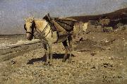 Normandy transported stone horse, Ilia Efimovich Repin